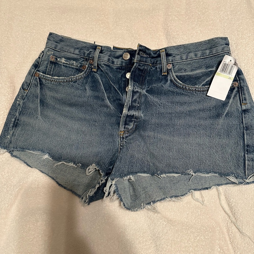 Agolde women’s Parker short Denim Cutoff Shorts